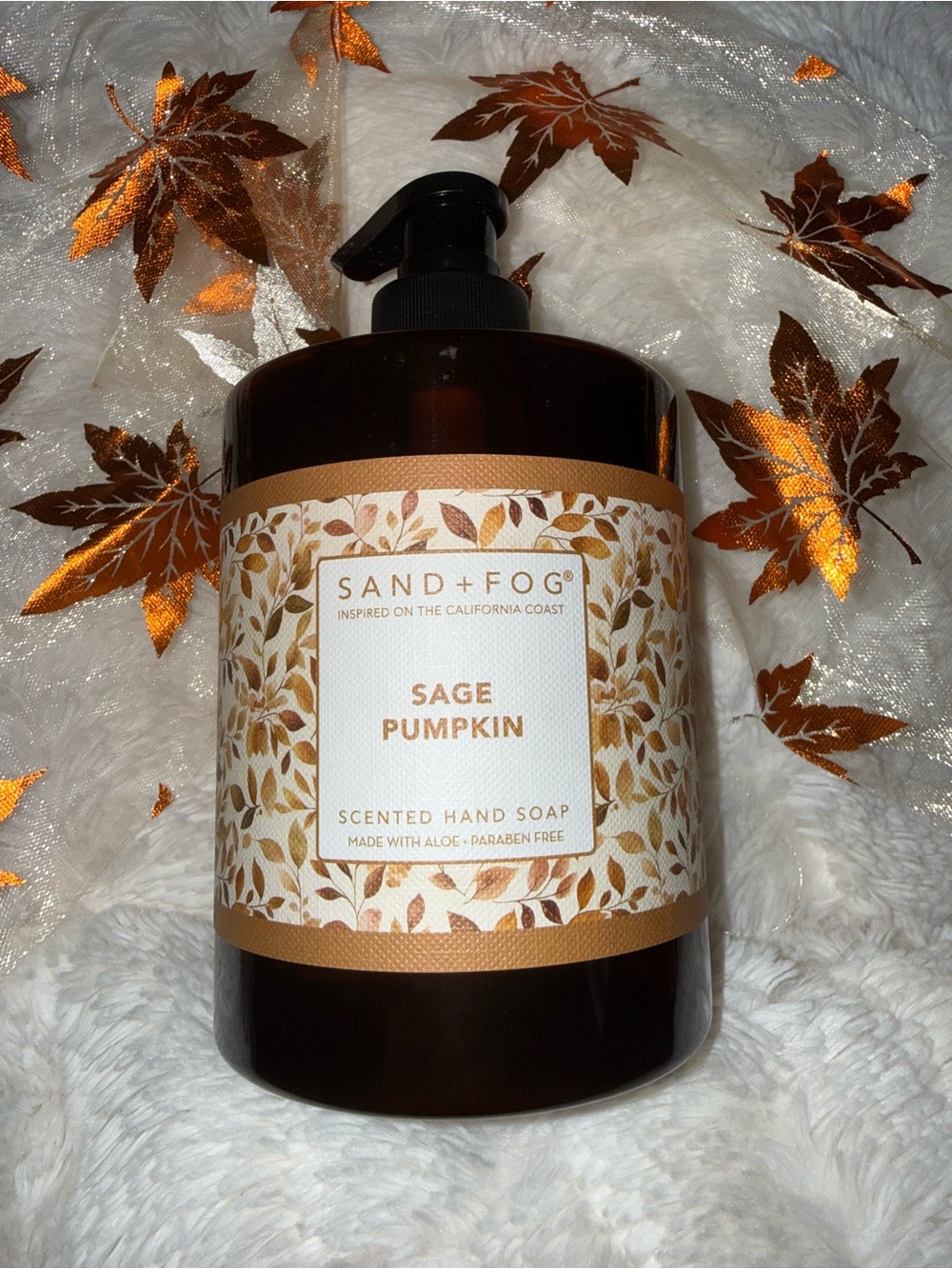 Sand and fog- Sage Pumpkin Scented Hand Soap